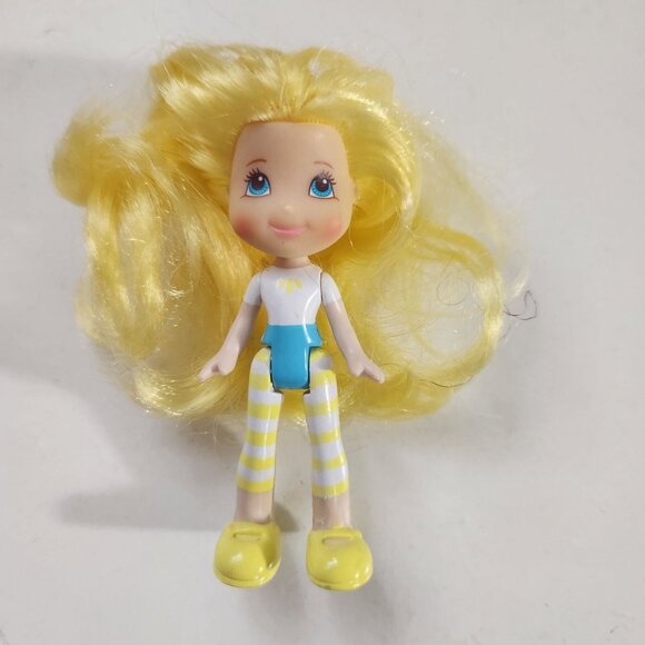 Strawberry Shortcake Lemon Meringue Mini Doll With Yellow Shoes 2008 Hasbro - Picture 1 of 6
